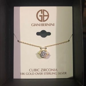 Giani Bernini Cubic Zirconia 18K Gold Necklace